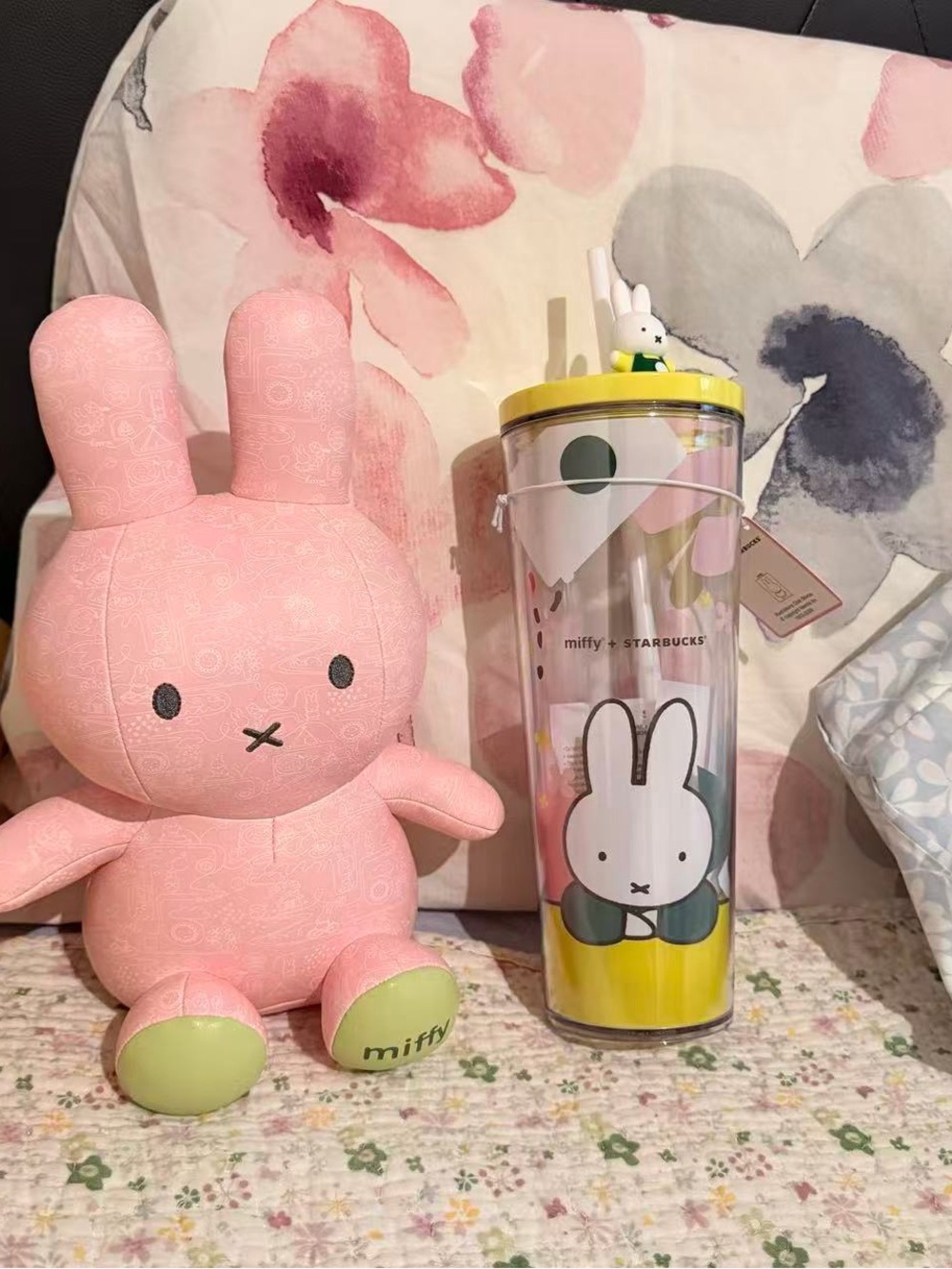 Starbucks x Miffy Cold Cup Tumbler with Miffy Topper